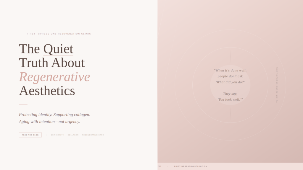 regenerative and rejuvenating aesthetics supports collagen, protects skin integrity, and helps you age naturally