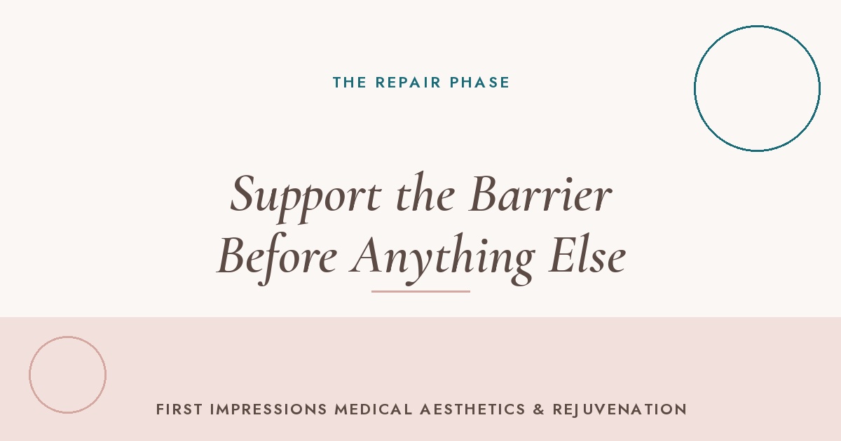 Medical-grade skincare application supporting post-summer skin barrier repair